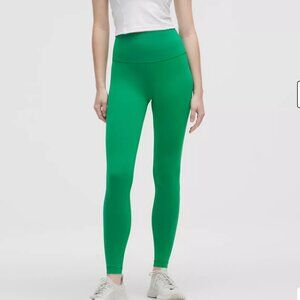 302 Lululemon Wunder Train High-Rise 28 " RACEWAY GREEN SIZE 14